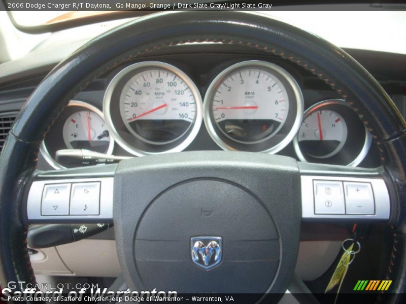 Go Mango! Orange / Dark Slate Gray/Light Slate Gray 2006 Dodge Charger R/T Daytona