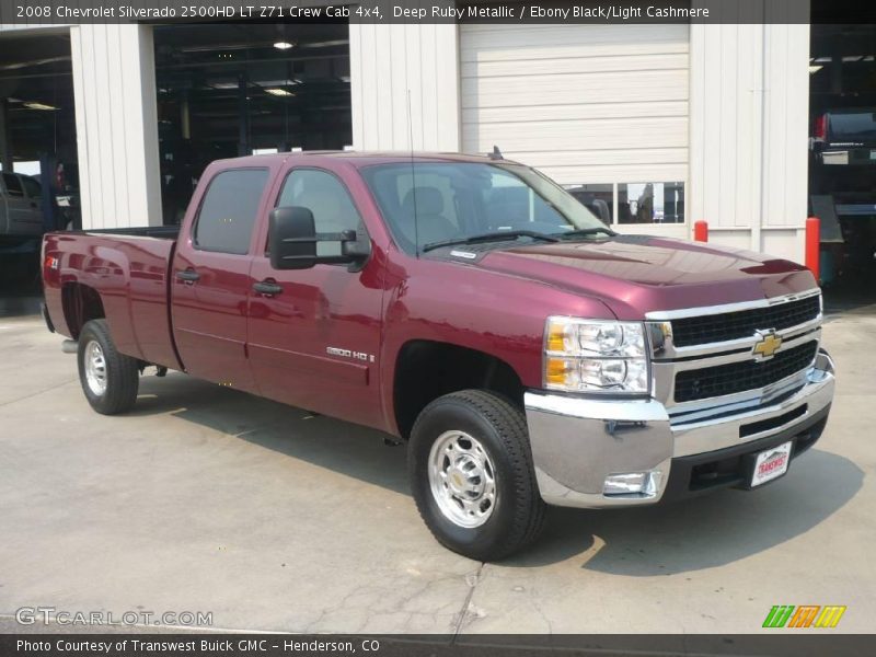 Deep Ruby Metallic / Ebony Black/Light Cashmere 2008 Chevrolet Silverado 2500HD LT Z71 Crew Cab 4x4