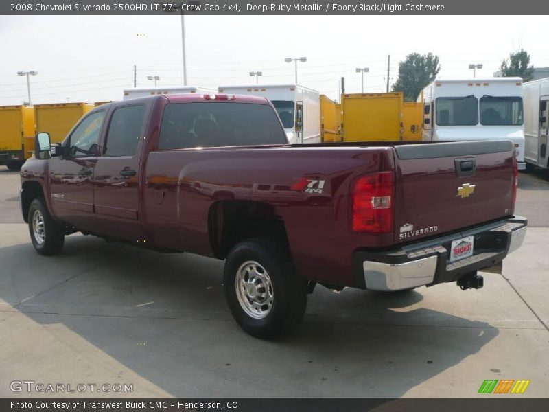 Deep Ruby Metallic / Ebony Black/Light Cashmere 2008 Chevrolet Silverado 2500HD LT Z71 Crew Cab 4x4