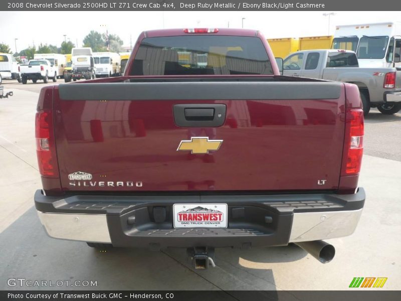 Deep Ruby Metallic / Ebony Black/Light Cashmere 2008 Chevrolet Silverado 2500HD LT Z71 Crew Cab 4x4