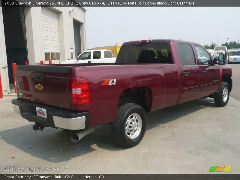 Deep Ruby Metallic / Ebony Black/Light Cashmere 2008 Chevrolet Silverado 2500HD LT Z71 Crew Cab 4x4