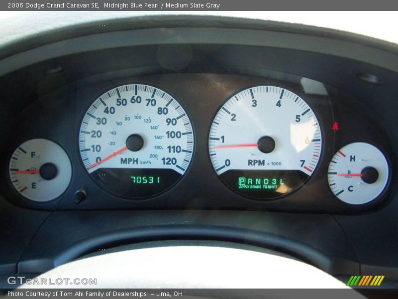Midnight Blue Pearl / Medium Slate Gray 2006 Dodge Grand Caravan SE