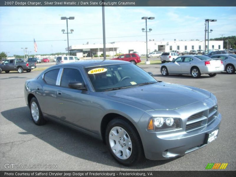 Silver Steel Metallic / Dark Slate Gray/Light Graystone 2007 Dodge Charger