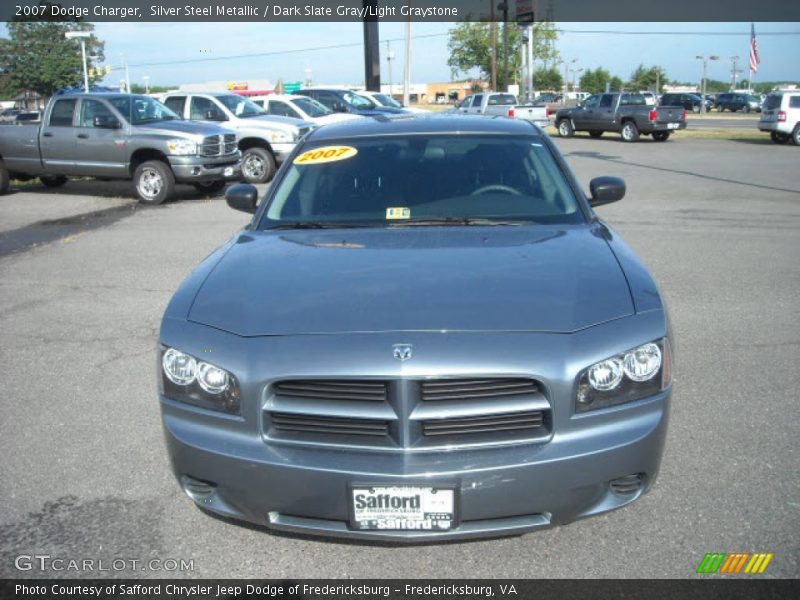 Silver Steel Metallic / Dark Slate Gray/Light Graystone 2007 Dodge Charger