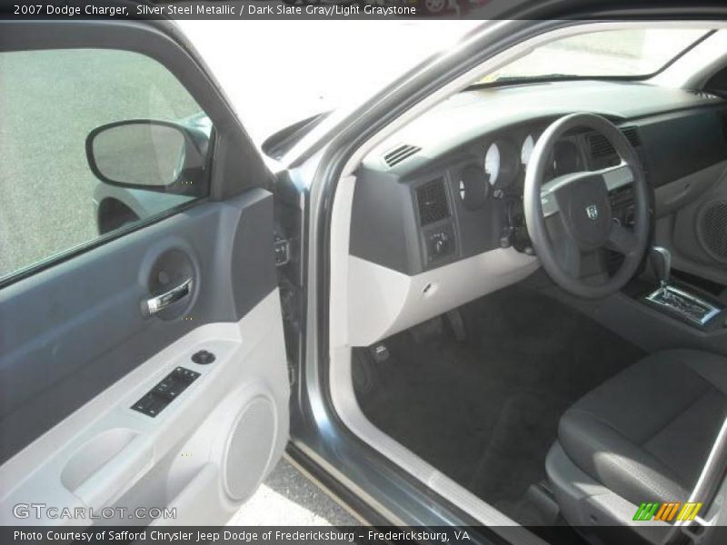 Silver Steel Metallic / Dark Slate Gray/Light Graystone 2007 Dodge Charger