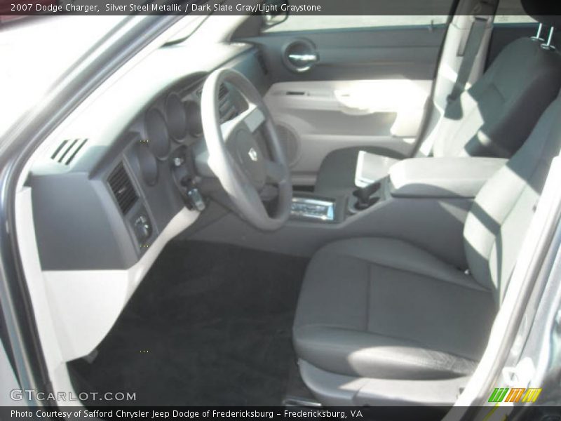 Silver Steel Metallic / Dark Slate Gray/Light Graystone 2007 Dodge Charger