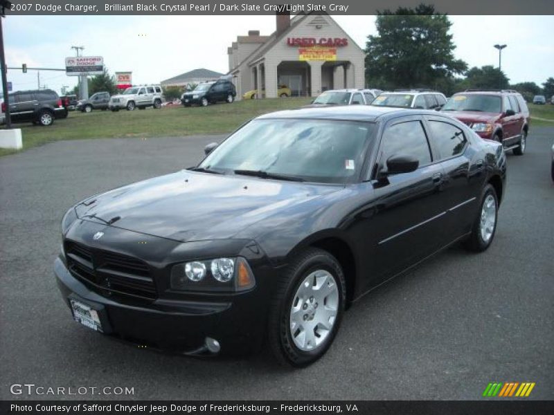 Brilliant Black Crystal Pearl / Dark Slate Gray/Light Slate Gray 2007 Dodge Charger