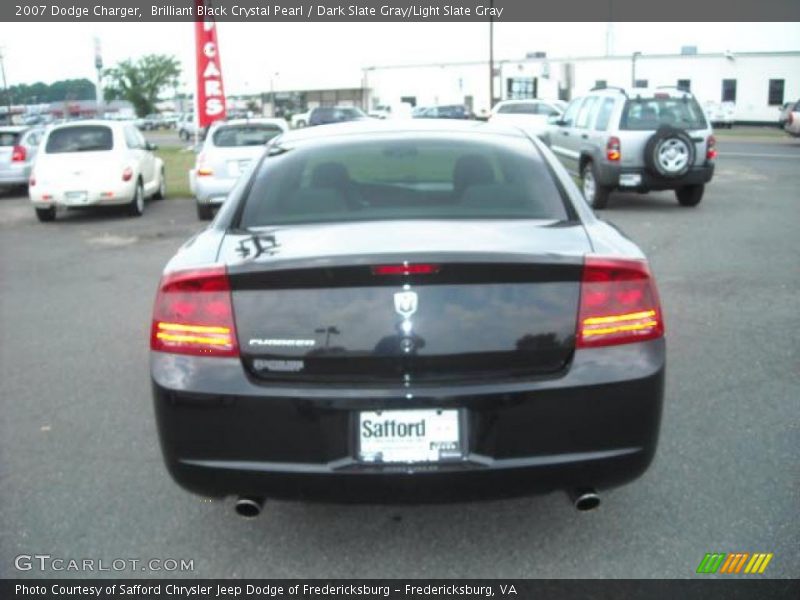 Brilliant Black Crystal Pearl / Dark Slate Gray/Light Slate Gray 2007 Dodge Charger