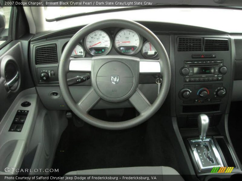 Brilliant Black Crystal Pearl / Dark Slate Gray/Light Slate Gray 2007 Dodge Charger