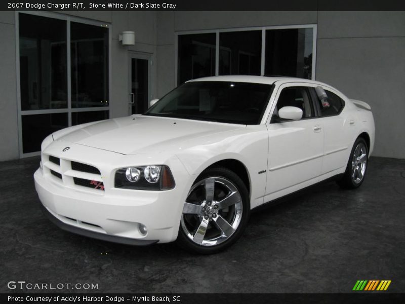 Stone White / Dark Slate Gray 2007 Dodge Charger R/T