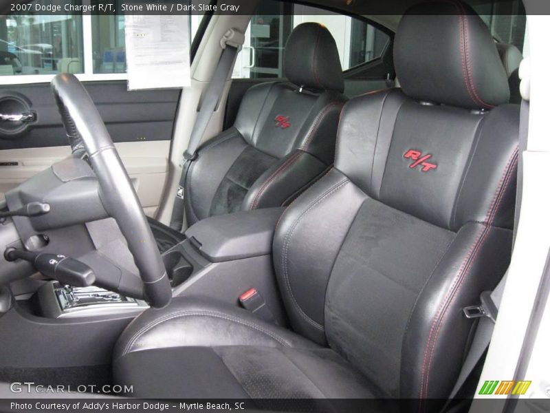 Stone White / Dark Slate Gray 2007 Dodge Charger R/T