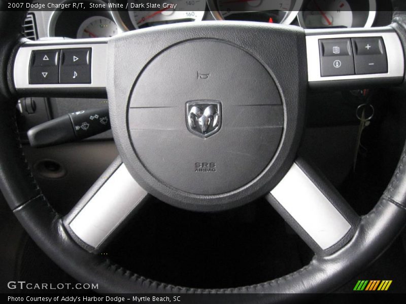 Stone White / Dark Slate Gray 2007 Dodge Charger R/T