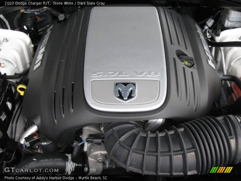 Stone White / Dark Slate Gray 2007 Dodge Charger R/T