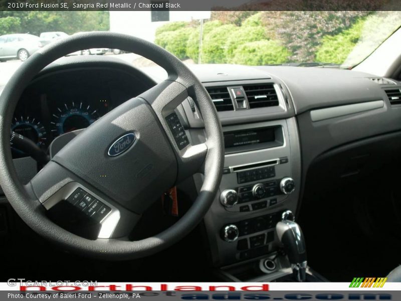 Sangria Red Metallic / Charcoal Black 2010 Ford Fusion SE
