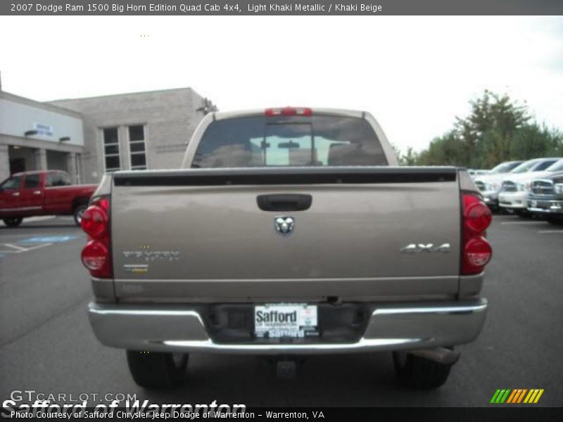 Light Khaki Metallic / Khaki Beige 2007 Dodge Ram 1500 Big Horn Edition Quad Cab 4x4