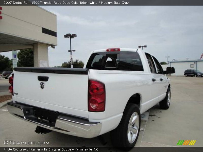 Bright White / Medium Slate Gray 2007 Dodge Ram 1500 Thunder Road Quad Cab