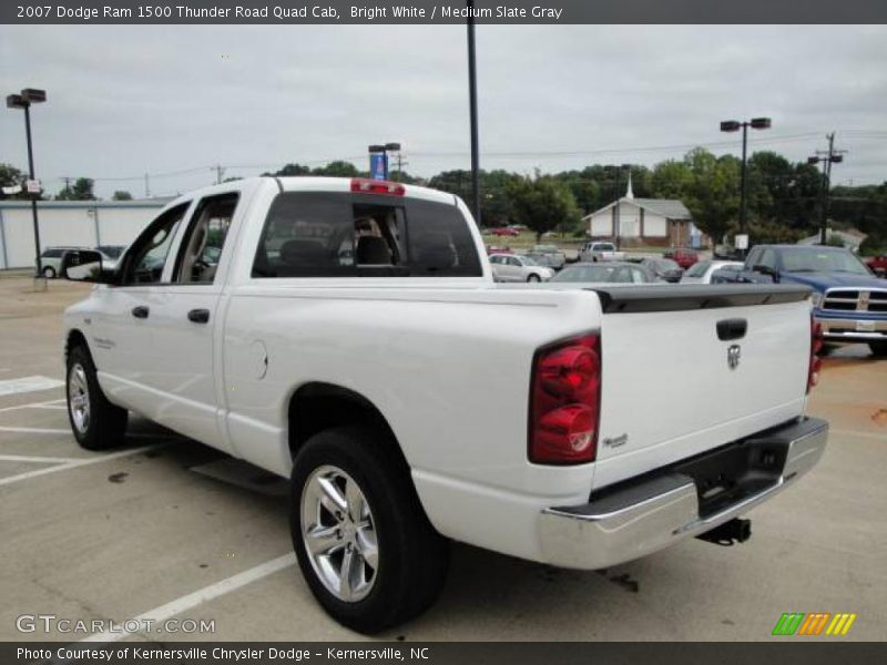 Bright White / Medium Slate Gray 2007 Dodge Ram 1500 Thunder Road Quad Cab