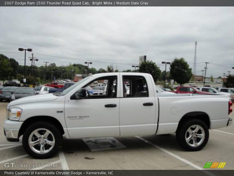 Bright White / Medium Slate Gray 2007 Dodge Ram 1500 Thunder Road Quad Cab