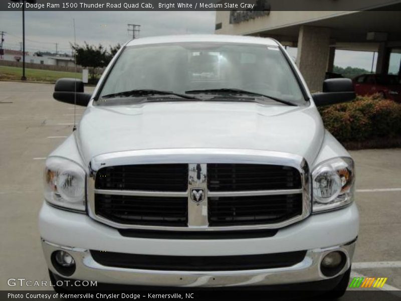 Bright White / Medium Slate Gray 2007 Dodge Ram 1500 Thunder Road Quad Cab