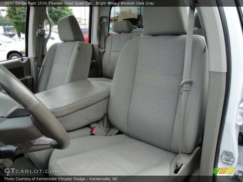 Bright White / Medium Slate Gray 2007 Dodge Ram 1500 Thunder Road Quad Cab