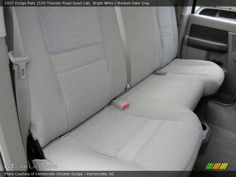 Bright White / Medium Slate Gray 2007 Dodge Ram 1500 Thunder Road Quad Cab