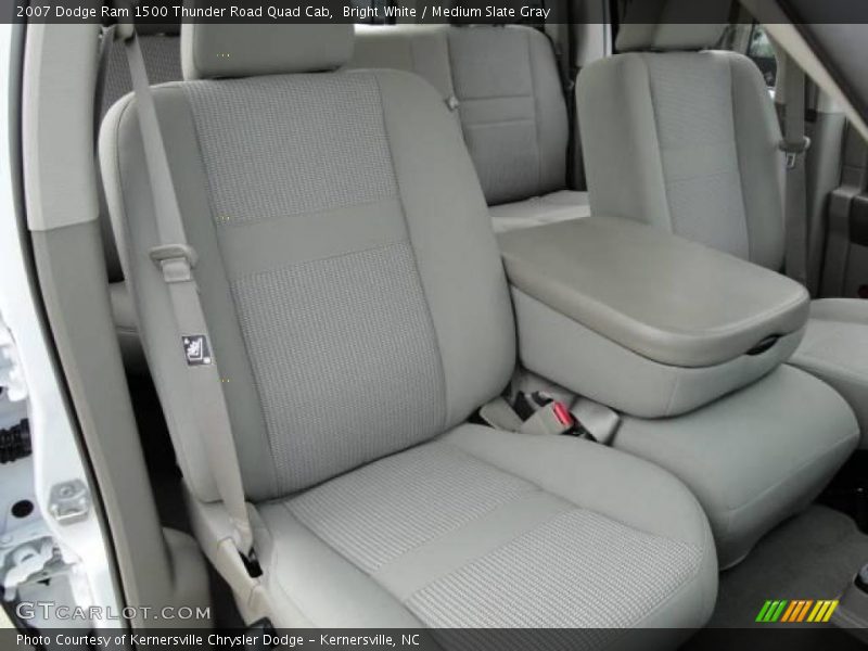 Bright White / Medium Slate Gray 2007 Dodge Ram 1500 Thunder Road Quad Cab