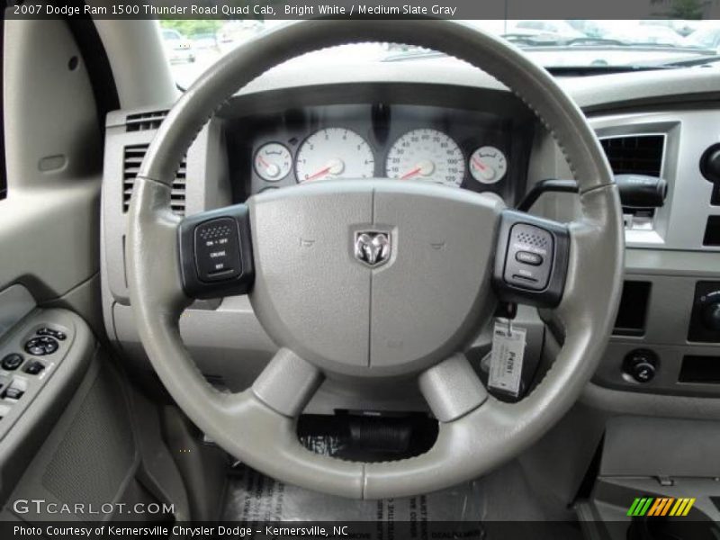 Bright White / Medium Slate Gray 2007 Dodge Ram 1500 Thunder Road Quad Cab