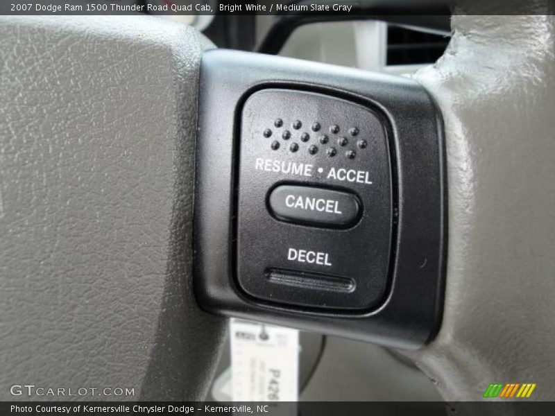 Bright White / Medium Slate Gray 2007 Dodge Ram 1500 Thunder Road Quad Cab
