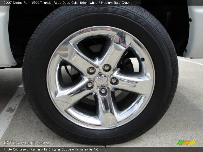 Bright White / Medium Slate Gray 2007 Dodge Ram 1500 Thunder Road Quad Cab