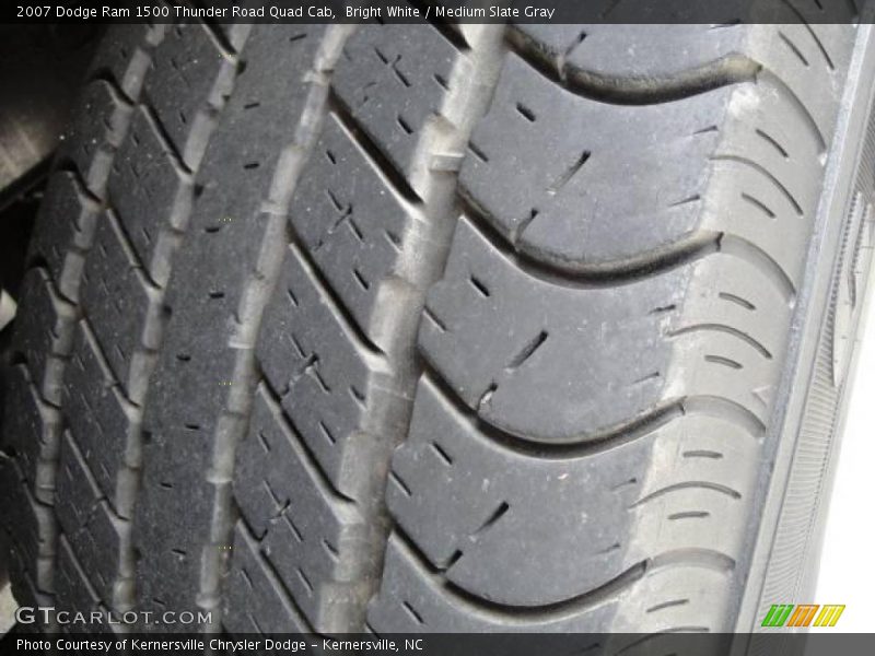 Bright White / Medium Slate Gray 2007 Dodge Ram 1500 Thunder Road Quad Cab