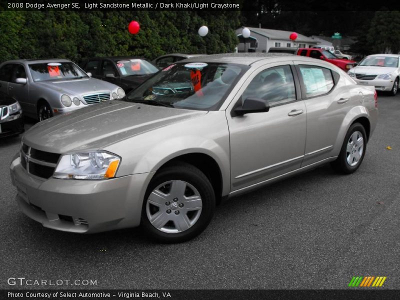 Light Sandstone Metallic / Dark Khaki/Light Graystone 2008 Dodge Avenger SE