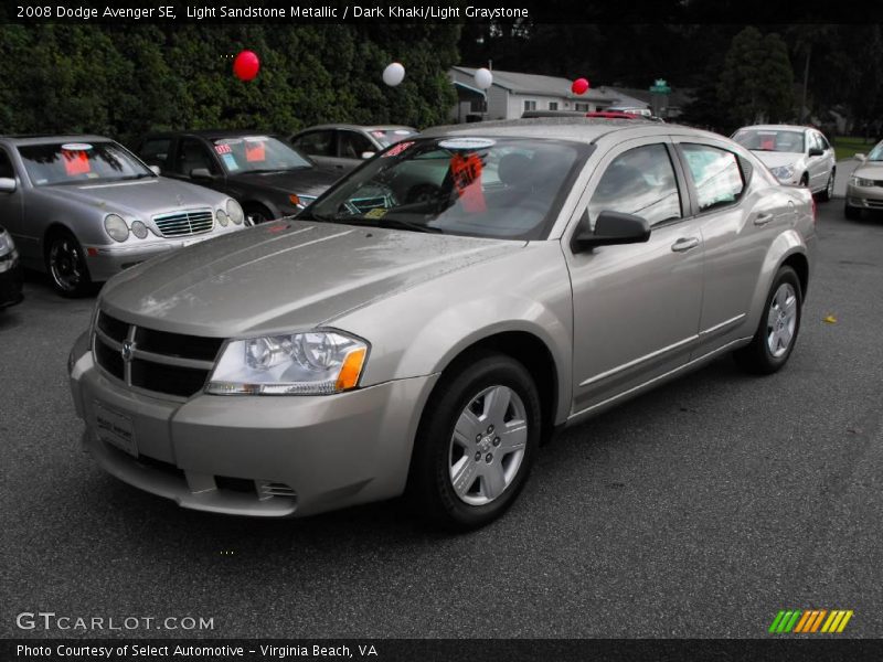Light Sandstone Metallic / Dark Khaki/Light Graystone 2008 Dodge Avenger SE