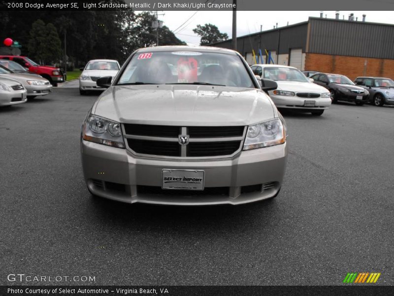 Light Sandstone Metallic / Dark Khaki/Light Graystone 2008 Dodge Avenger SE