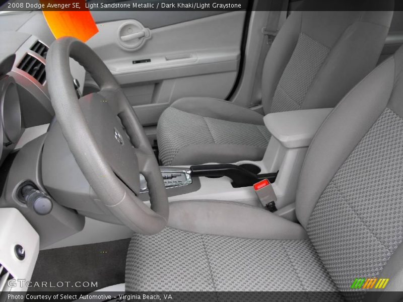 Light Sandstone Metallic / Dark Khaki/Light Graystone 2008 Dodge Avenger SE