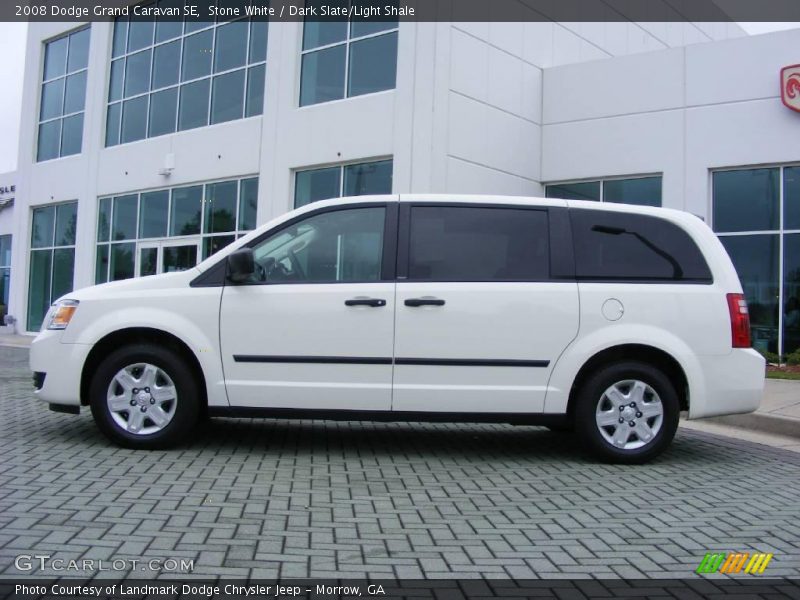 Stone White / Dark Slate/Light Shale 2008 Dodge Grand Caravan SE