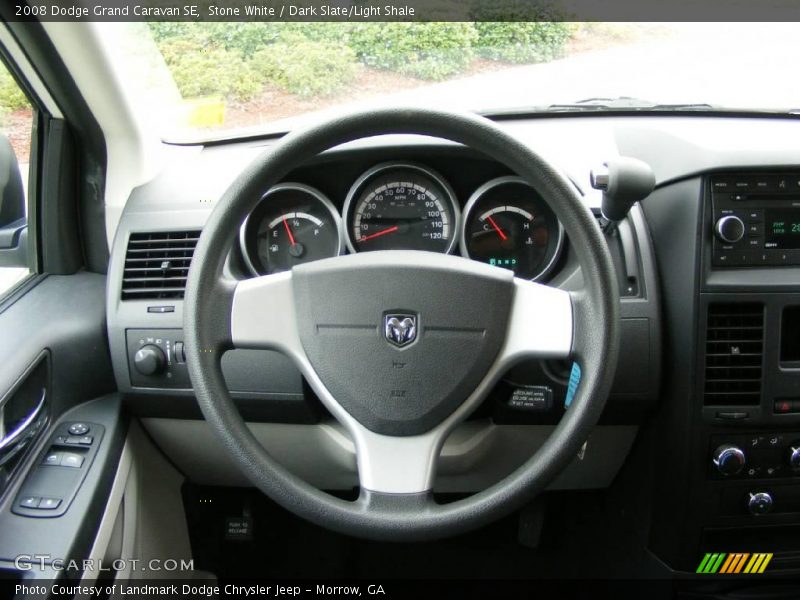 Stone White / Dark Slate/Light Shale 2008 Dodge Grand Caravan SE
