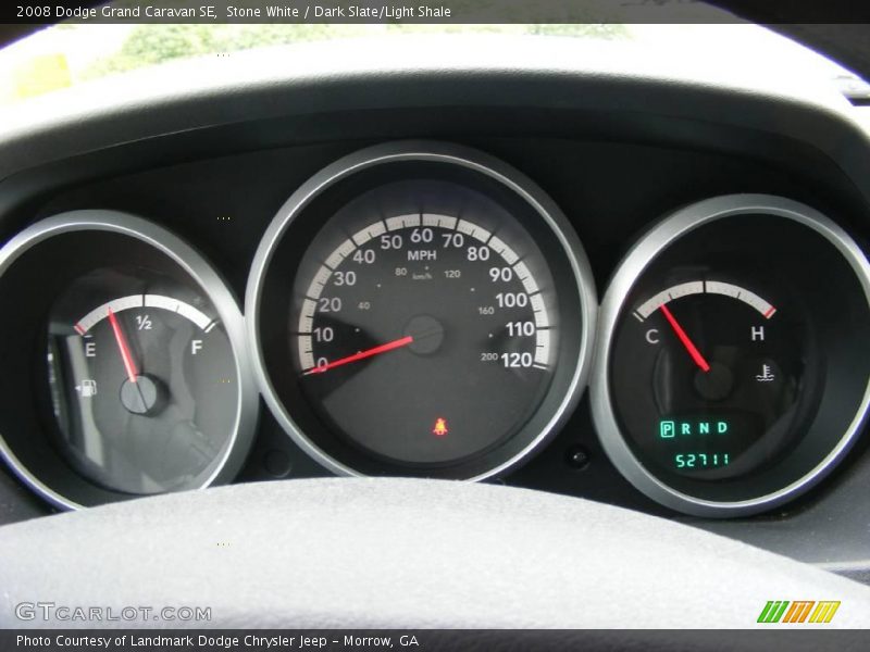 Stone White / Dark Slate/Light Shale 2008 Dodge Grand Caravan SE