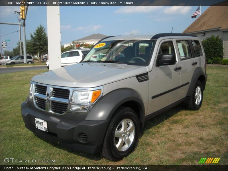 Bright Silver Metallic / Dark Khaki/Medium Khaki 2008 Dodge Nitro SXT 4x4
