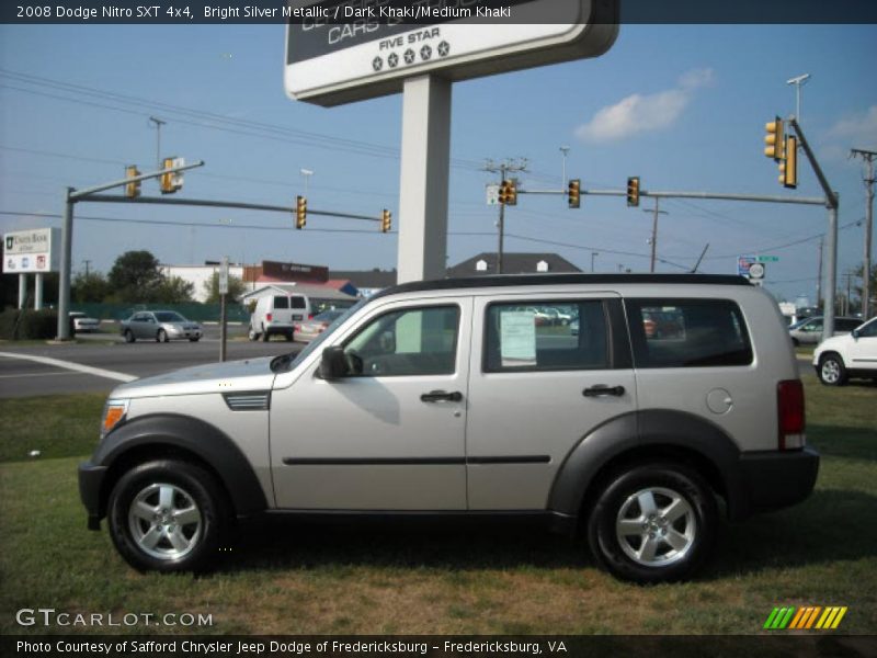 Bright Silver Metallic / Dark Khaki/Medium Khaki 2008 Dodge Nitro SXT 4x4