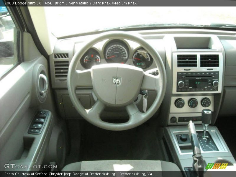 Bright Silver Metallic / Dark Khaki/Medium Khaki 2008 Dodge Nitro SXT 4x4