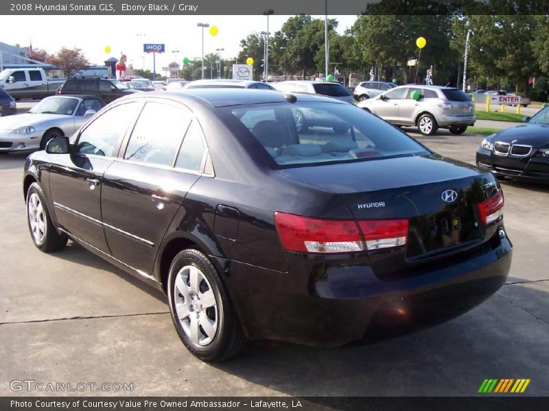 Ebony Black / Gray 2008 Hyundai Sonata GLS