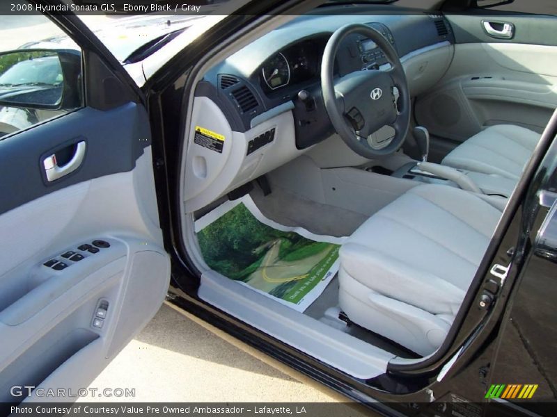 Ebony Black / Gray 2008 Hyundai Sonata GLS