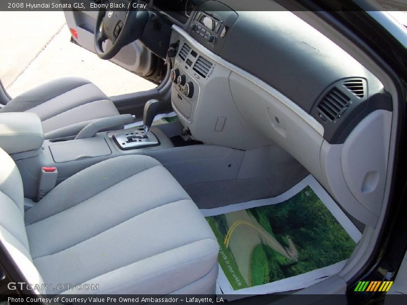 Ebony Black / Gray 2008 Hyundai Sonata GLS