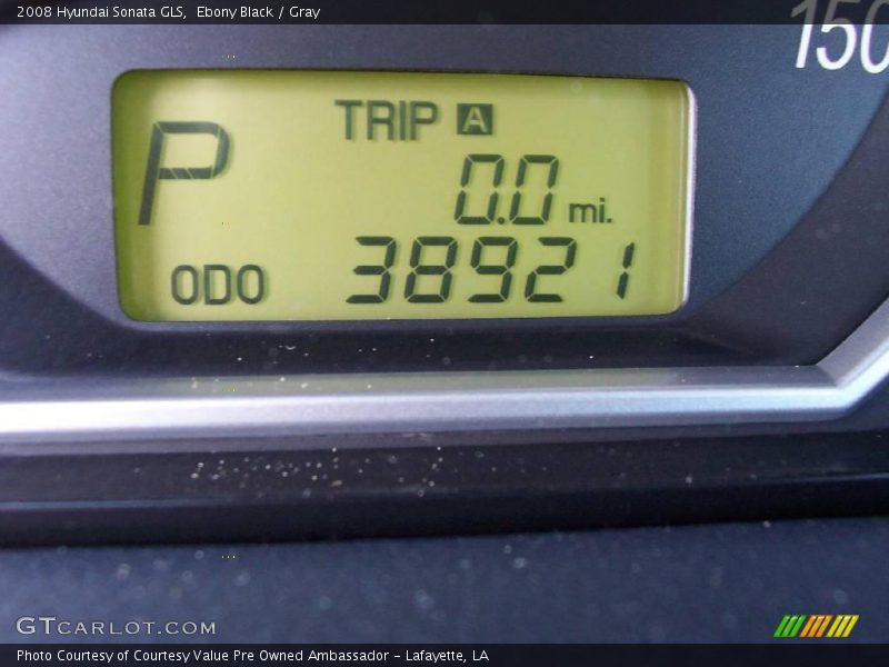 Ebony Black / Gray 2008 Hyundai Sonata GLS