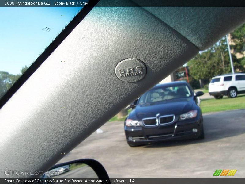 Ebony Black / Gray 2008 Hyundai Sonata GLS