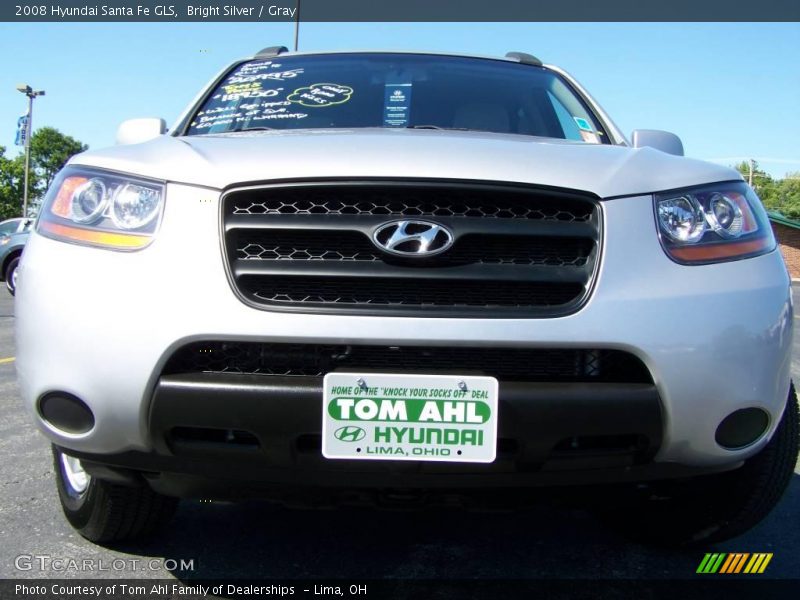 Bright Silver / Gray 2008 Hyundai Santa Fe GLS