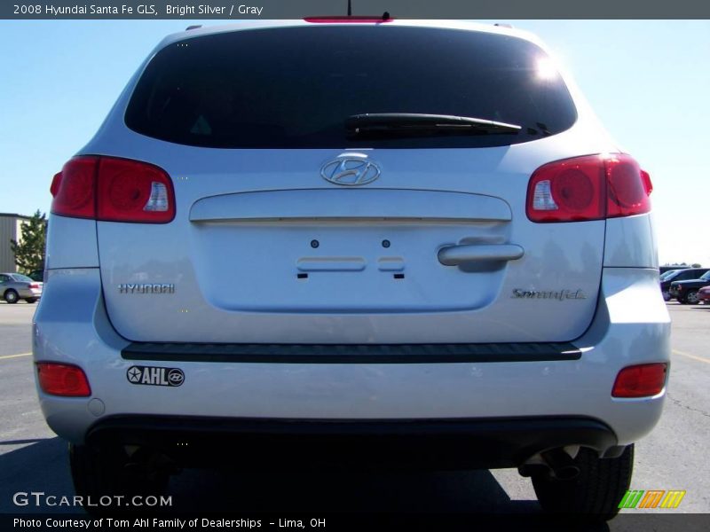 Bright Silver / Gray 2008 Hyundai Santa Fe GLS