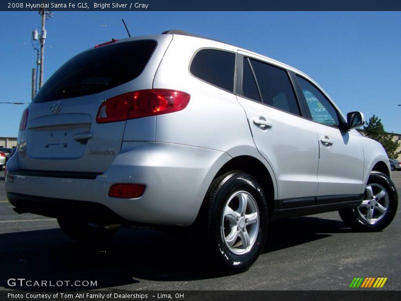 Bright Silver / Gray 2008 Hyundai Santa Fe GLS