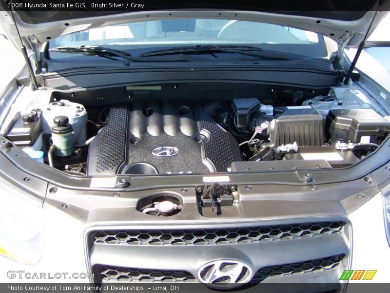 Bright Silver / Gray 2008 Hyundai Santa Fe GLS
