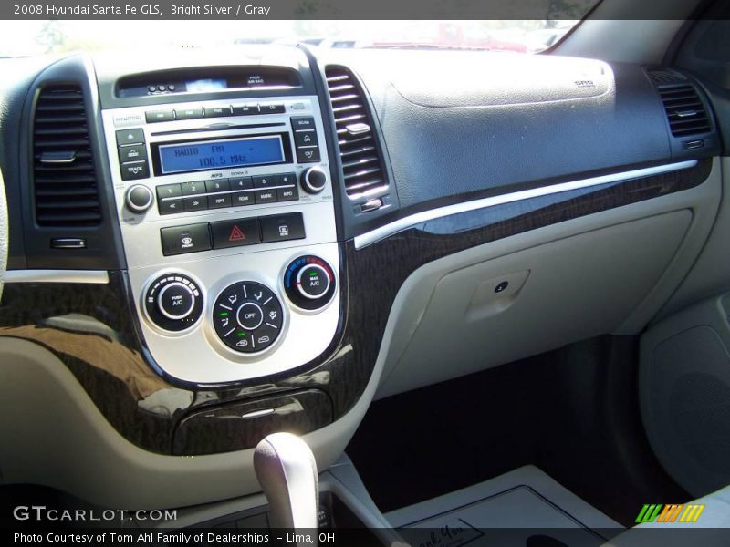 Bright Silver / Gray 2008 Hyundai Santa Fe GLS